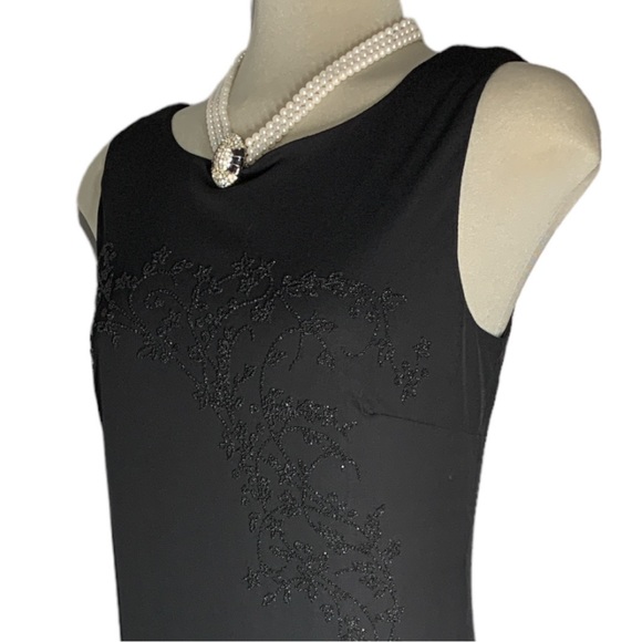 * NEW* AGB Black Embellishments Formal Sleeveless Dress Size M - Picture 13 of 17